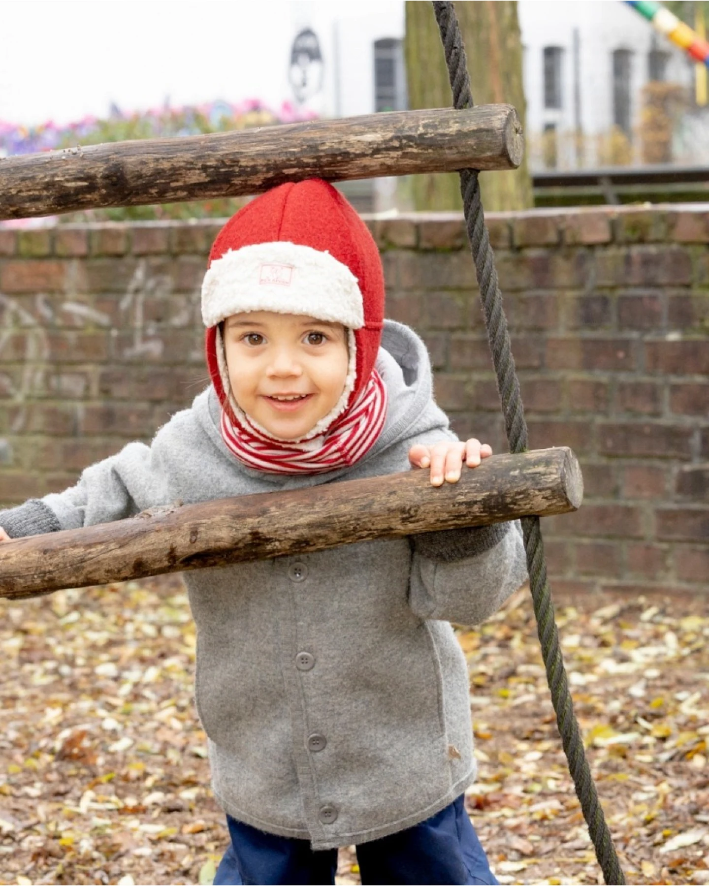 Pickapooh Baby und Kinder Mütze Bio-Schurwolle red Gr. 52 – Ansicht 2