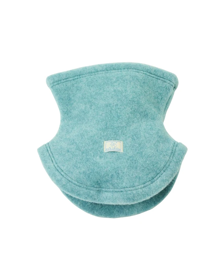 Pickapooh Kinder Schlupfschal Bio-Schurwolle Fleece sea green Gr.1 (1 bis 2 Jahre)
