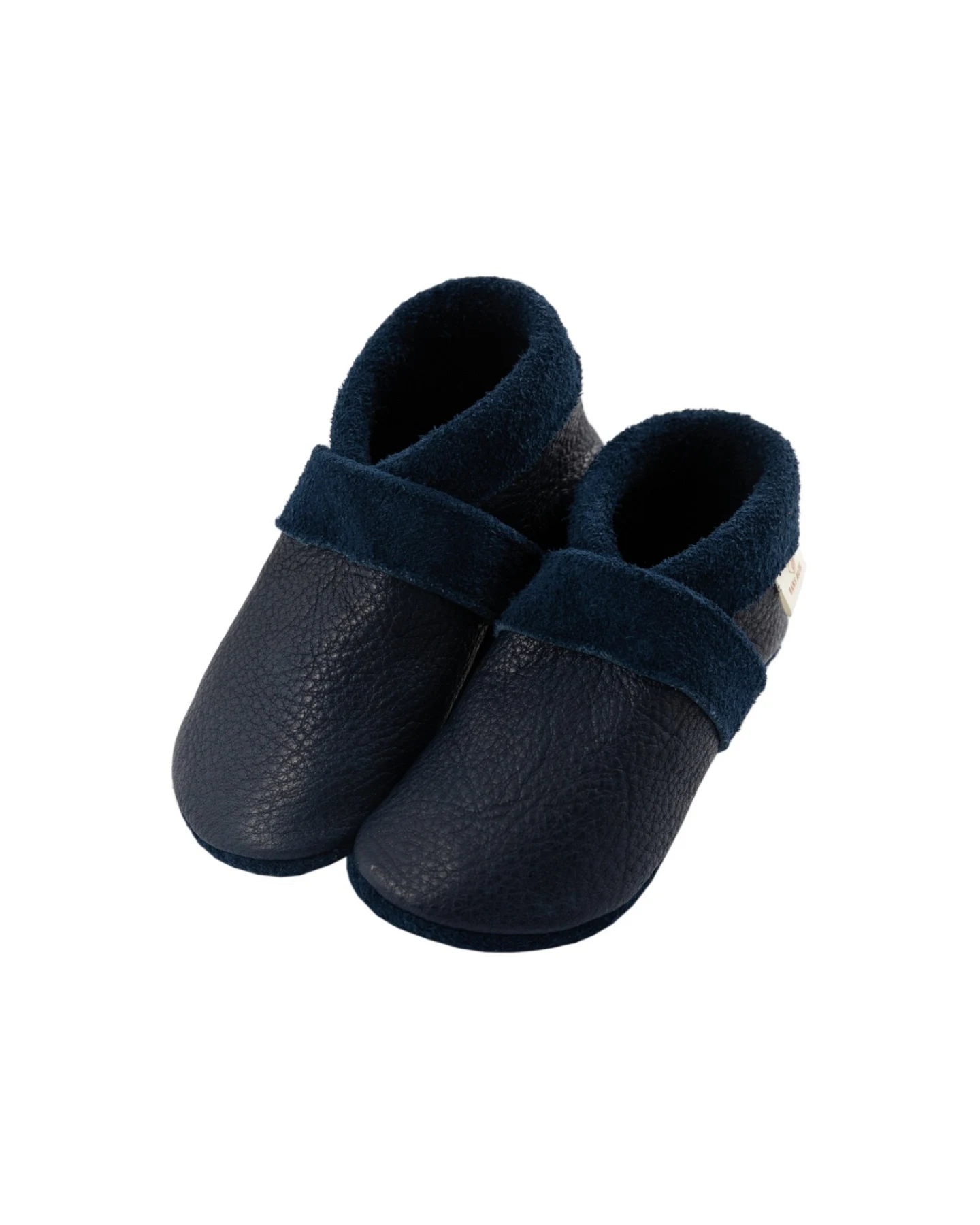 Baby und Kinder Hausschuhe Krabbelschuhe Ecopell Leder blau Gr. 20 – Ansicht 2