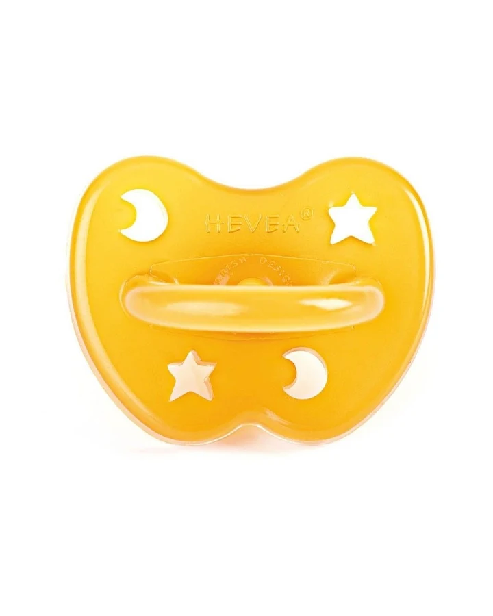 Schnuller classic kiefergerecht Stern & Mond ab 3 Monate, Naturkautschuk