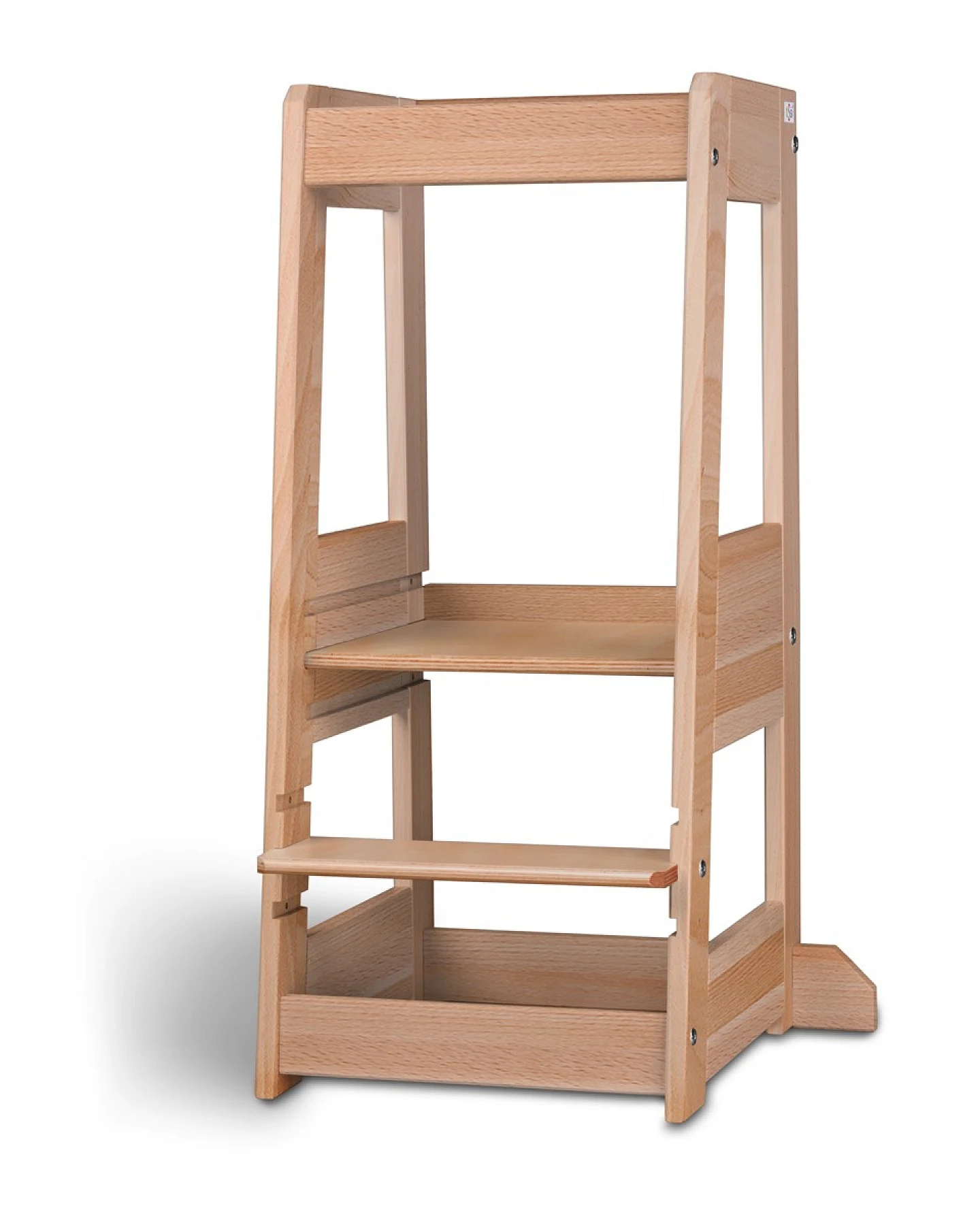 Lernturm Felix mitwachsend, Buche massiv 40 x 91 x 45 cm, natur – Ansicht 2