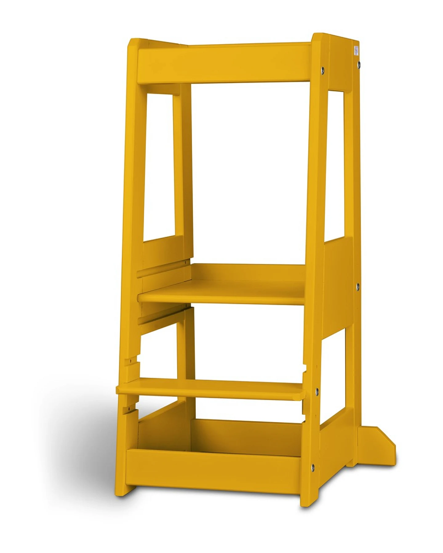 Lernturm Felix mitwachsend, Buche massiv 40 x 91 x 45 cm, sunflower gelb – Ansicht 2