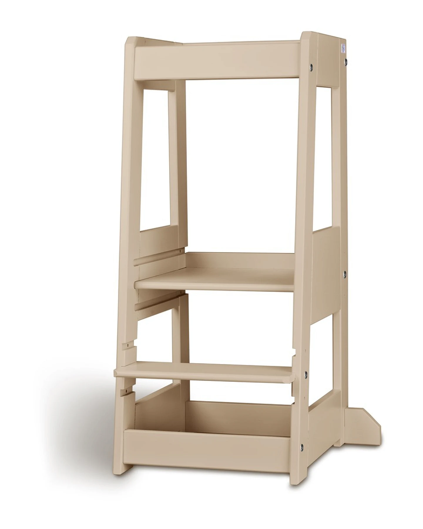 Lernturm Felix mitwachsend, Buche massiv 40 x 91 x 45 cm, cashmere – Ansicht 2
