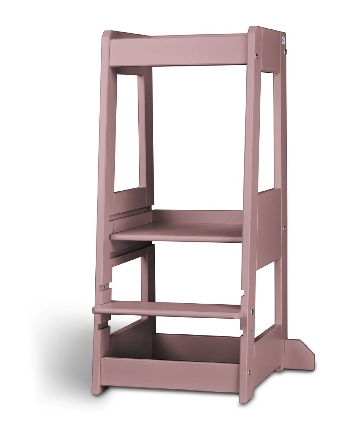 Lernturm Felix mitwachsend, Buche massiv 40 x 91 x 45 cm, oriental rose – Ansicht 2