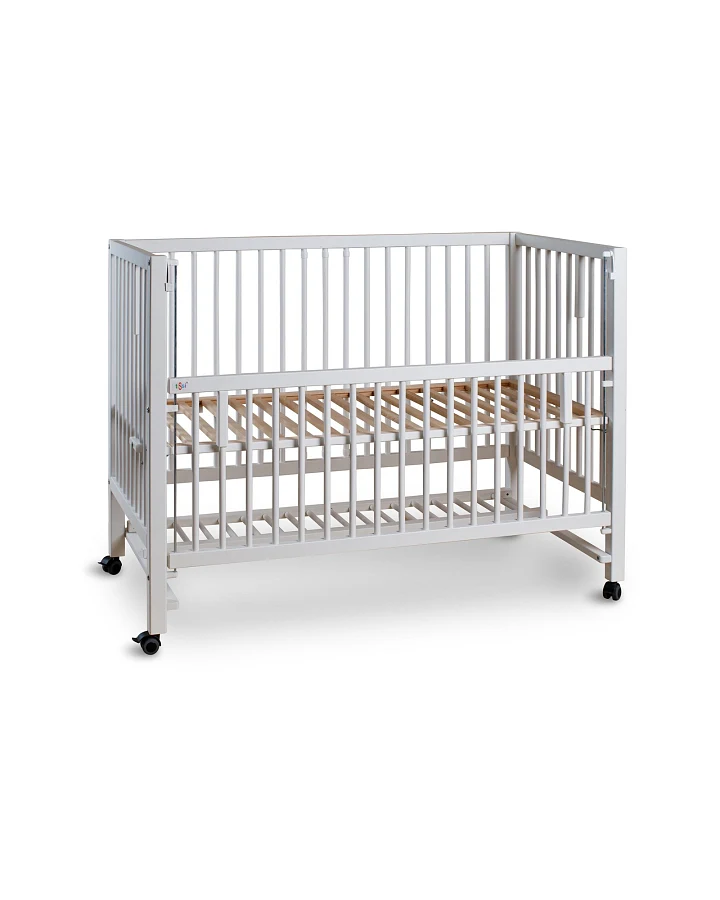 Beistell- und Babybett Hajo Buche 120 x 60 cm, weiß