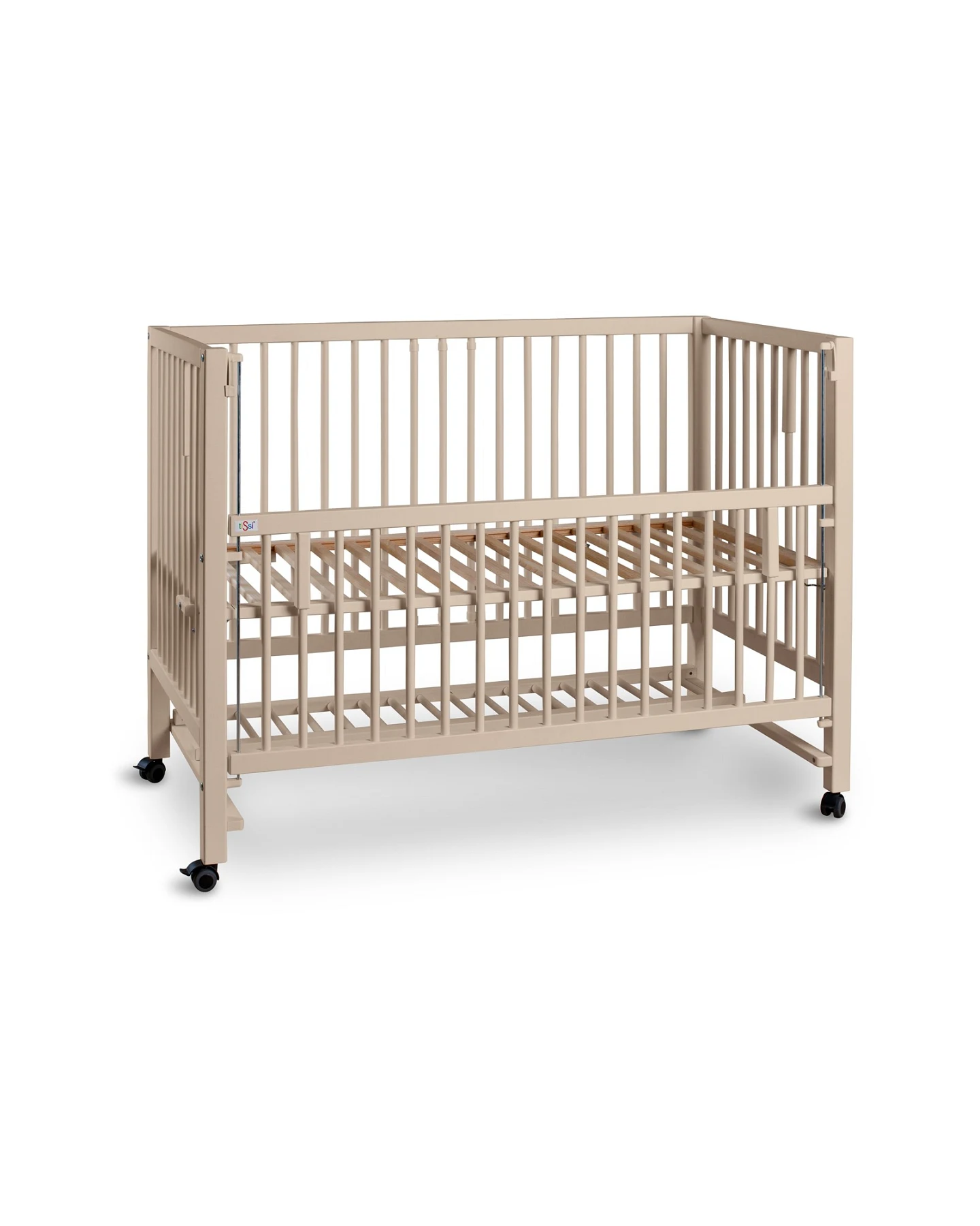 Beistell- und Babybett Hajo Buche 120 x 60 cm, seiden-beige – Ansicht 2