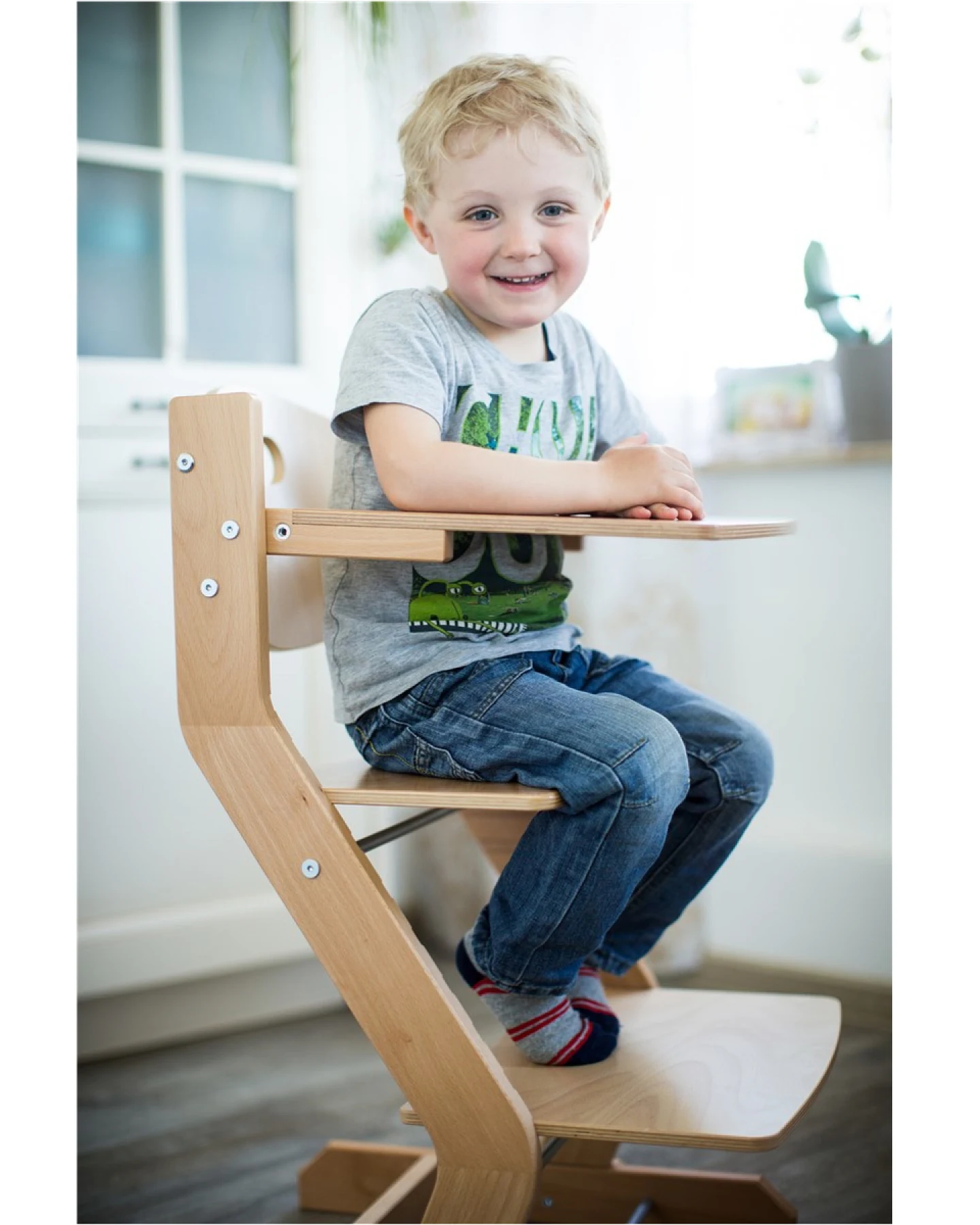 Tisch / Ansatztisch zu Kinderhochstuhl ca. 39 x 19 cm, natur – Ansicht 2