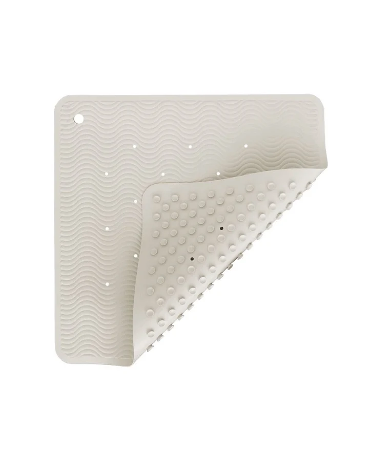 Duschmatte Wave marble 52,5 x 52,5 cm, Naturkautschuk