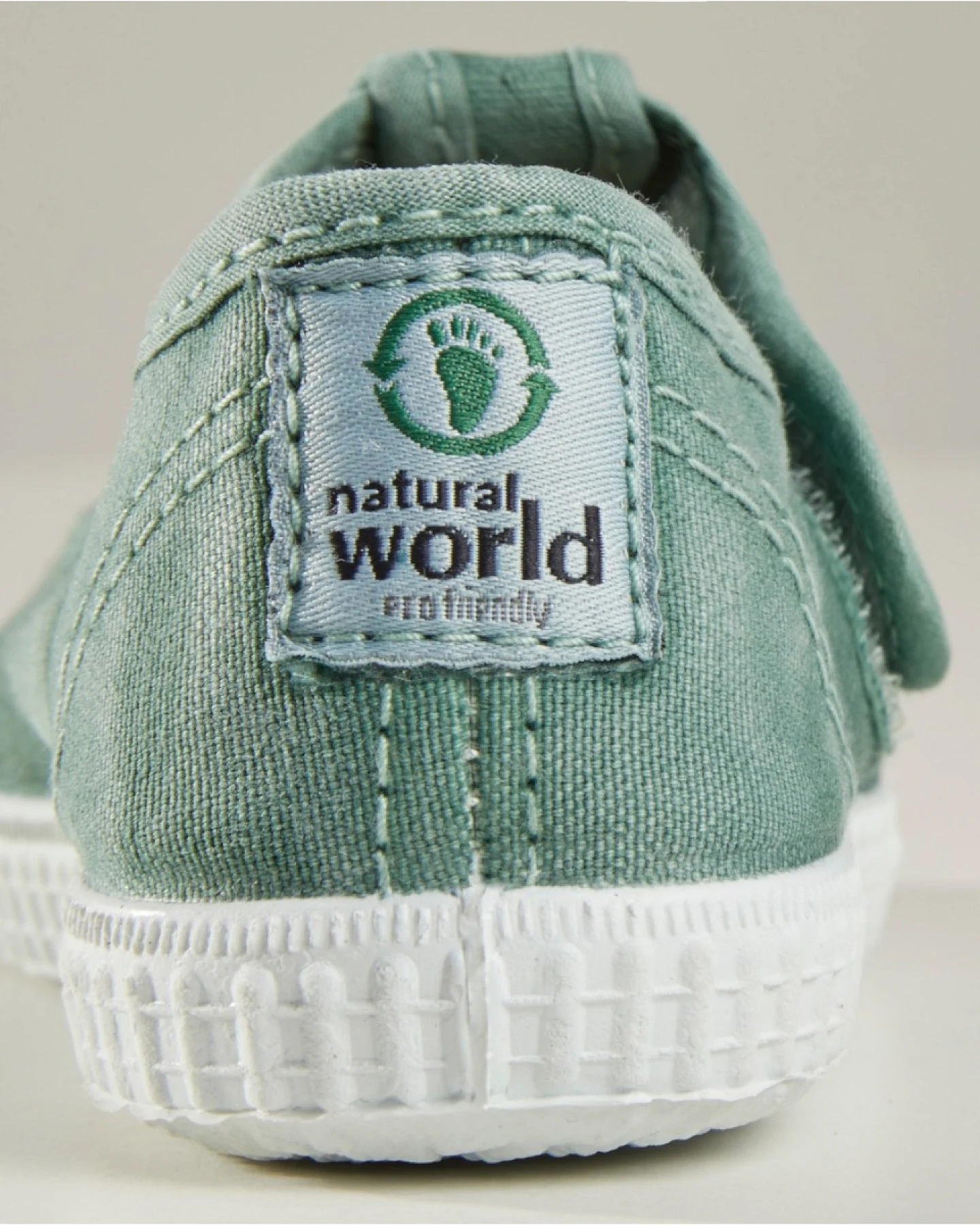 Natural World Kinder Schuhe mit Klettverschluss basilikum Gr.26 – Ansicht 2