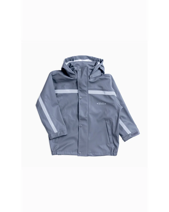 BMS Kinder Buddeljacke und Regenjacke Räuberwald SoftSkin cool grey Gr.80