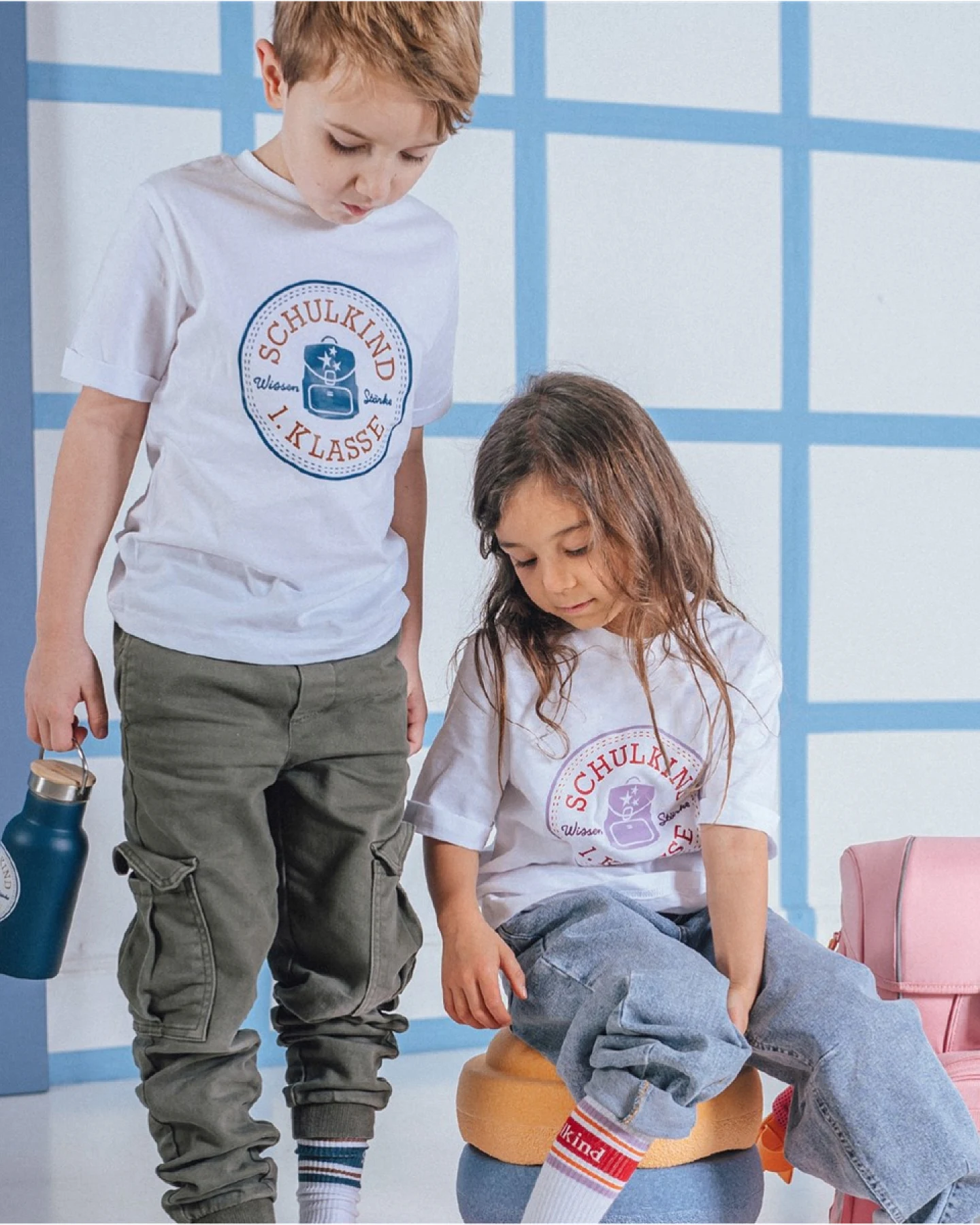 T-Shirt Schulkind Petrol 134/140 – Ansicht 2