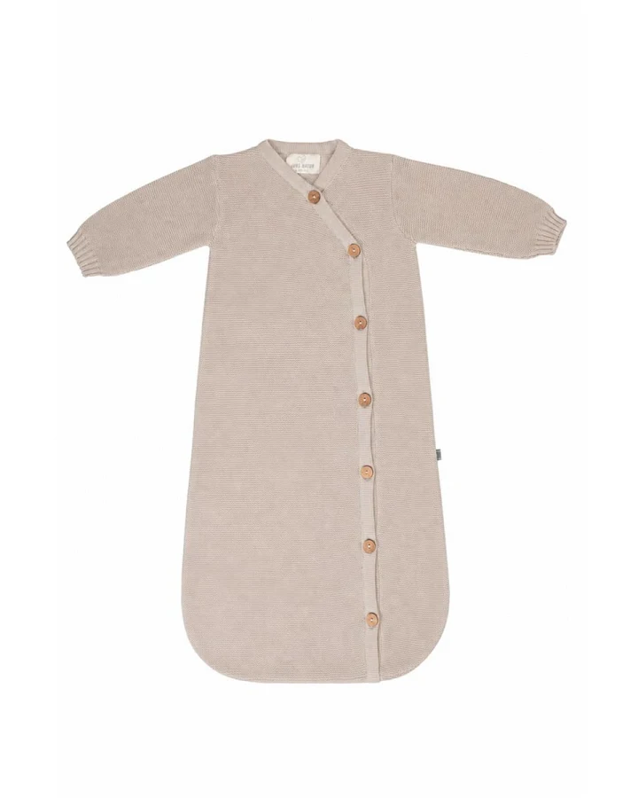 Baby-Langarm-Schlafsack Bio-Merinowolle brown Gr.02 (ca 75 cm)