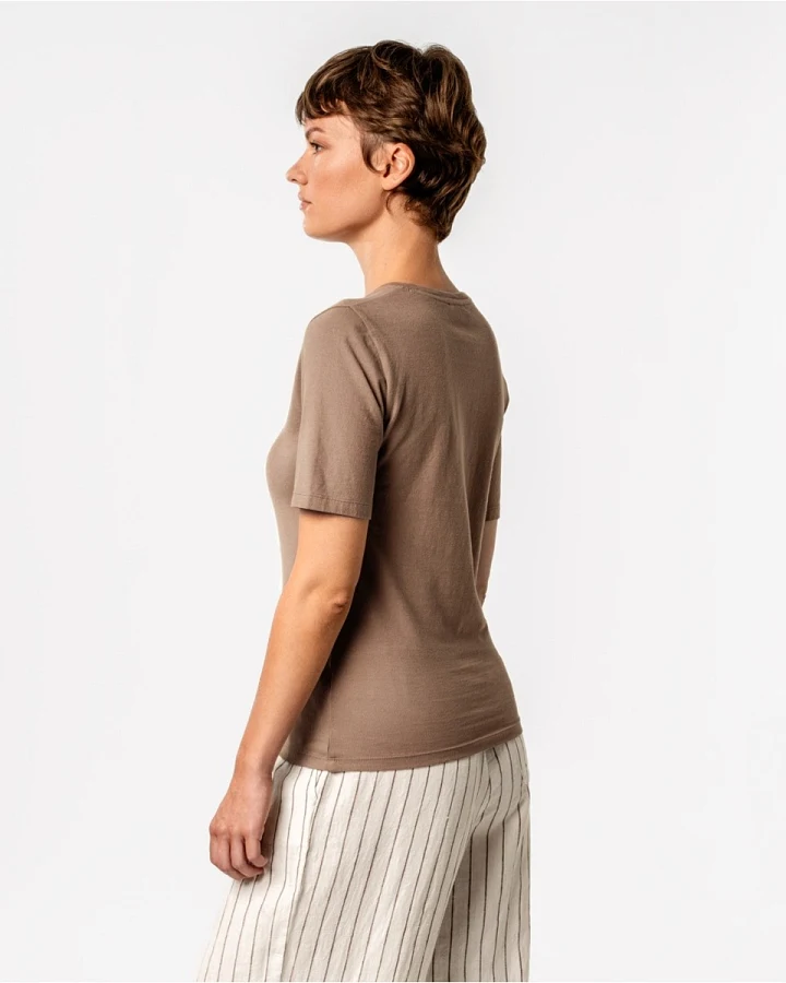 Living Crafts T-Shirt "Tabera", affogato S