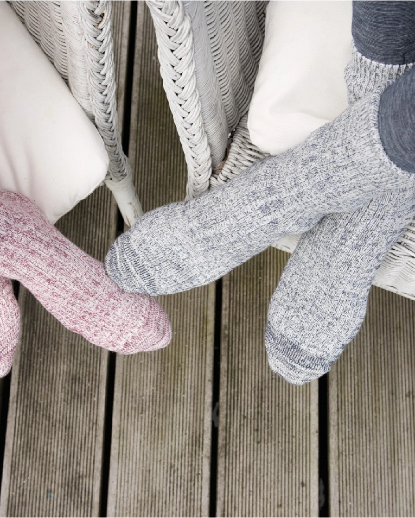 Living Crafts Norwegersocken "Jean", navy mouliné 35-38 – Ansicht 2