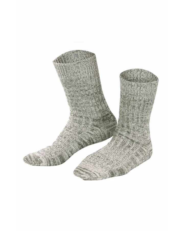 Living Crafts Norwegersocken "Jean", Olive Mouliné 35-38