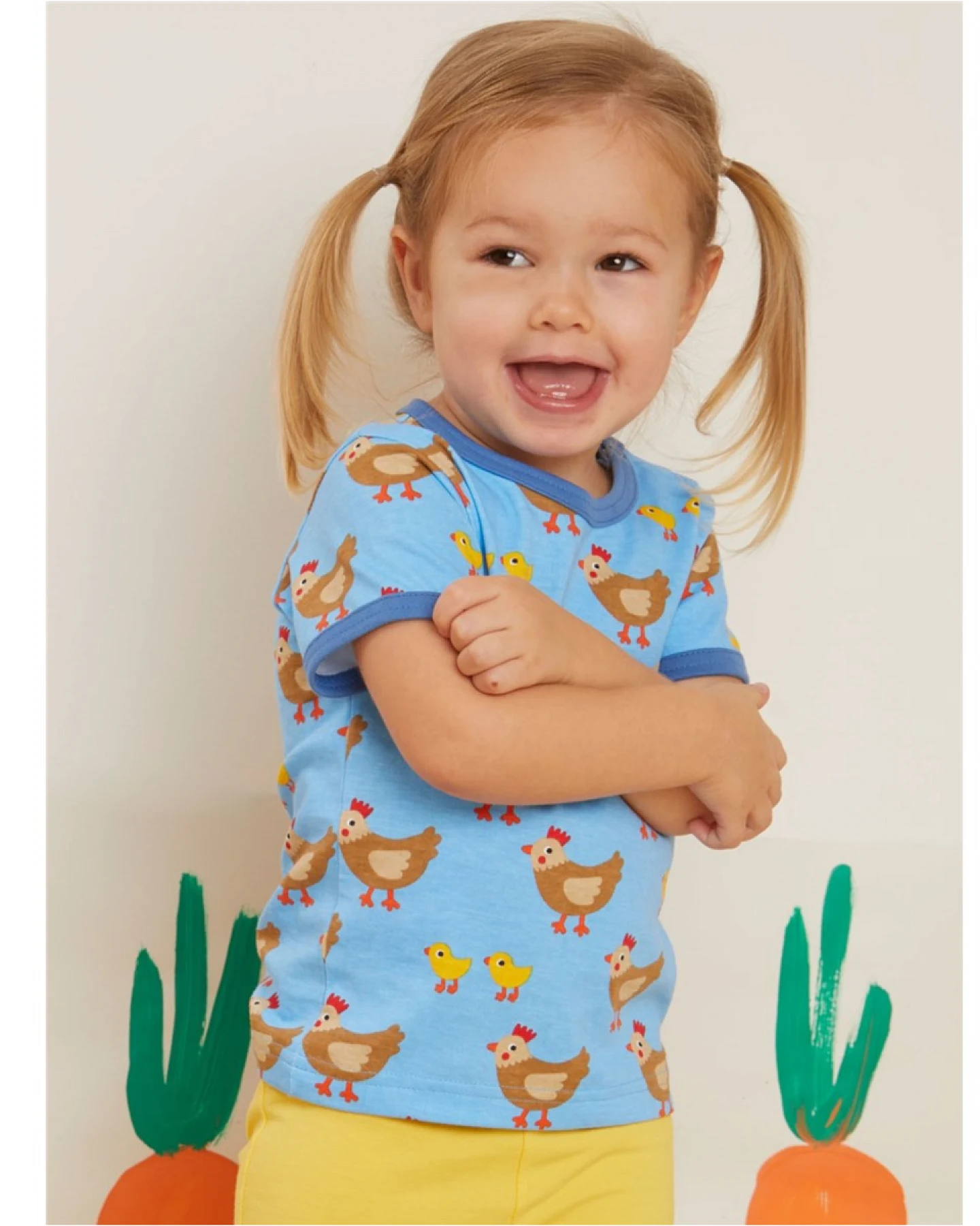 Baby und Kinder T-Shirt Huhn Gr.116 (5-6 Jahre) – Ansicht 2