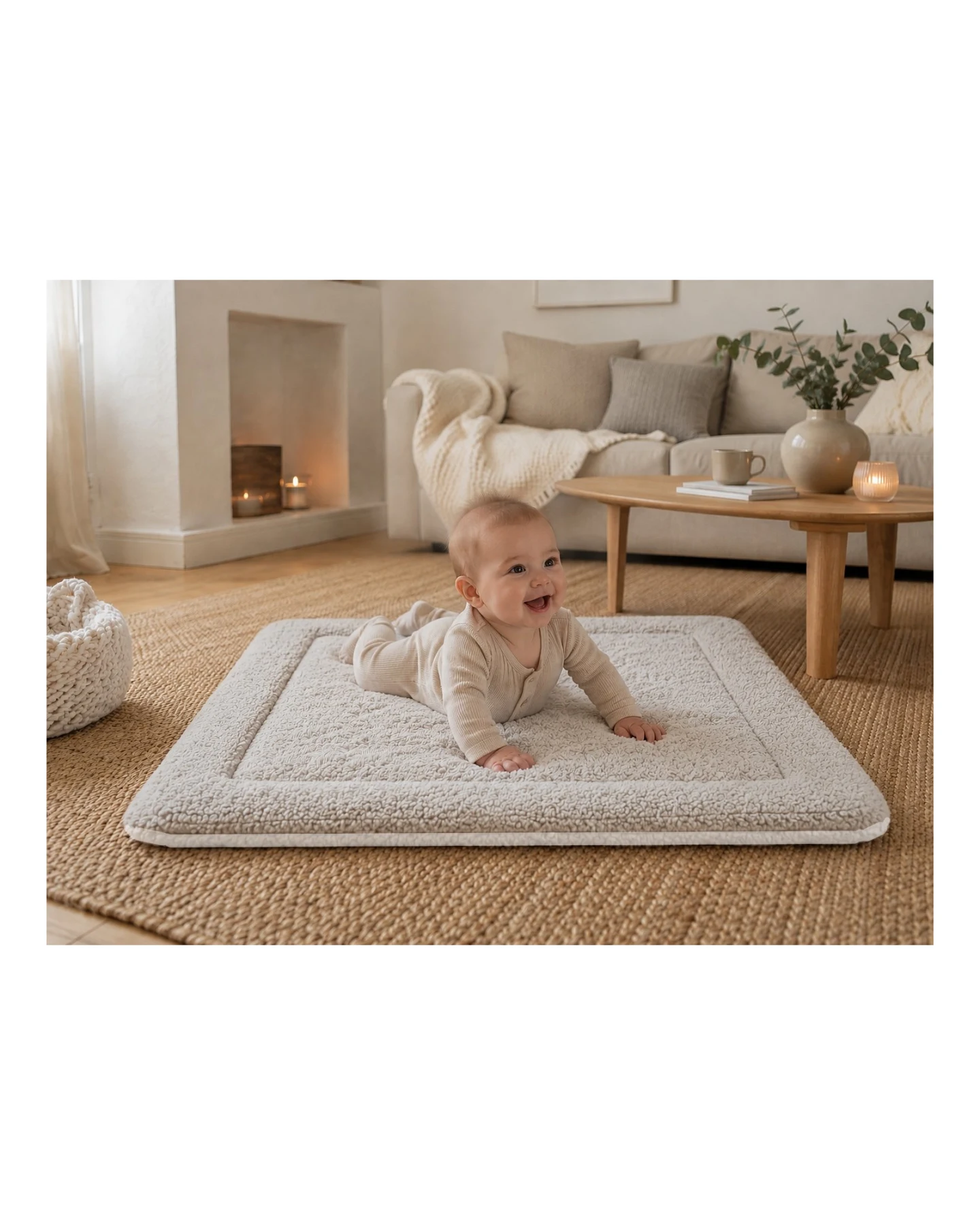 Krabbeldecke Baumwollplüsch 80x100 cm – Ansicht 2