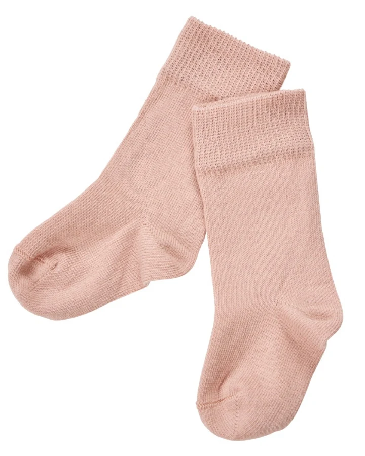 Baby Kniestrümpfe Bio-Baumwolle misty rose Gr.01