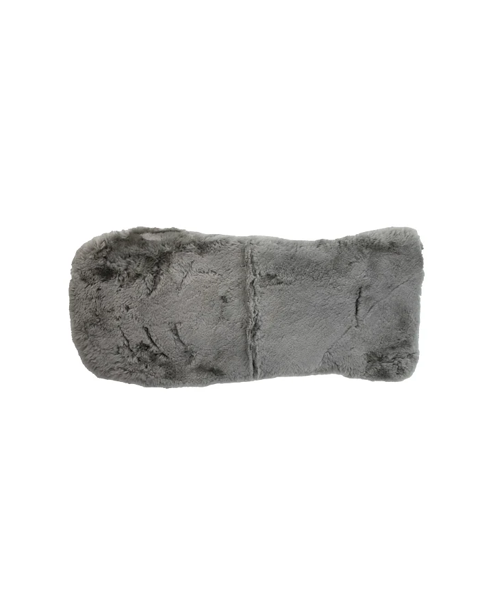 Lammfell-Auflage grau Maße ca. 77 x 35 cm