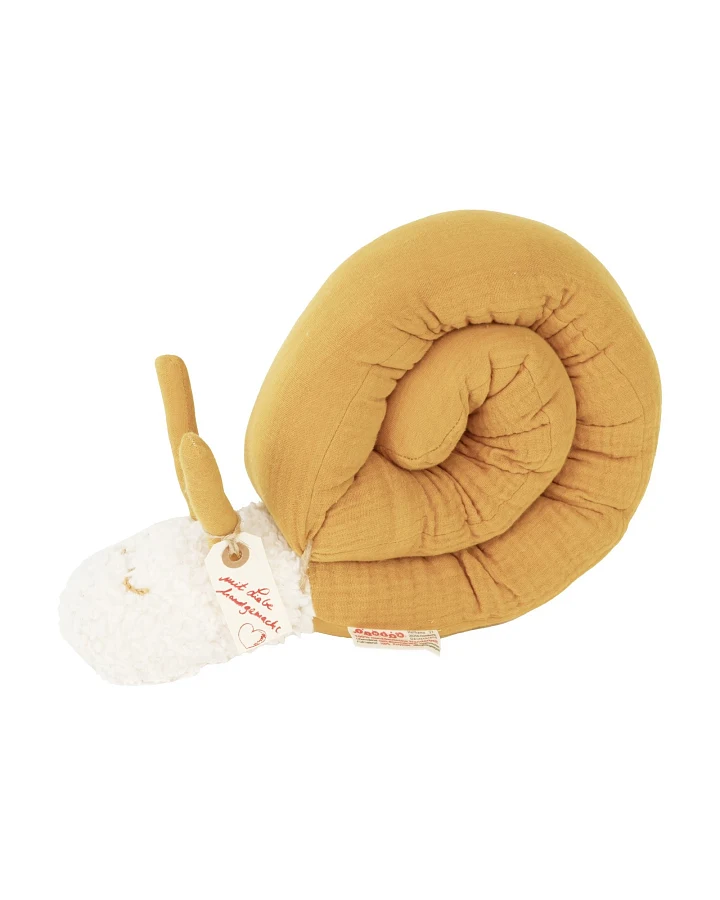 Kuschelschnecke Musselin curry Länge ca. 110 cm