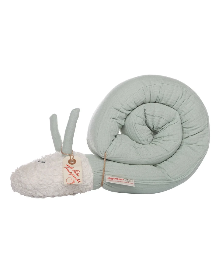 Kuschelschnecke Musselin mint Länge ca. 110 cm