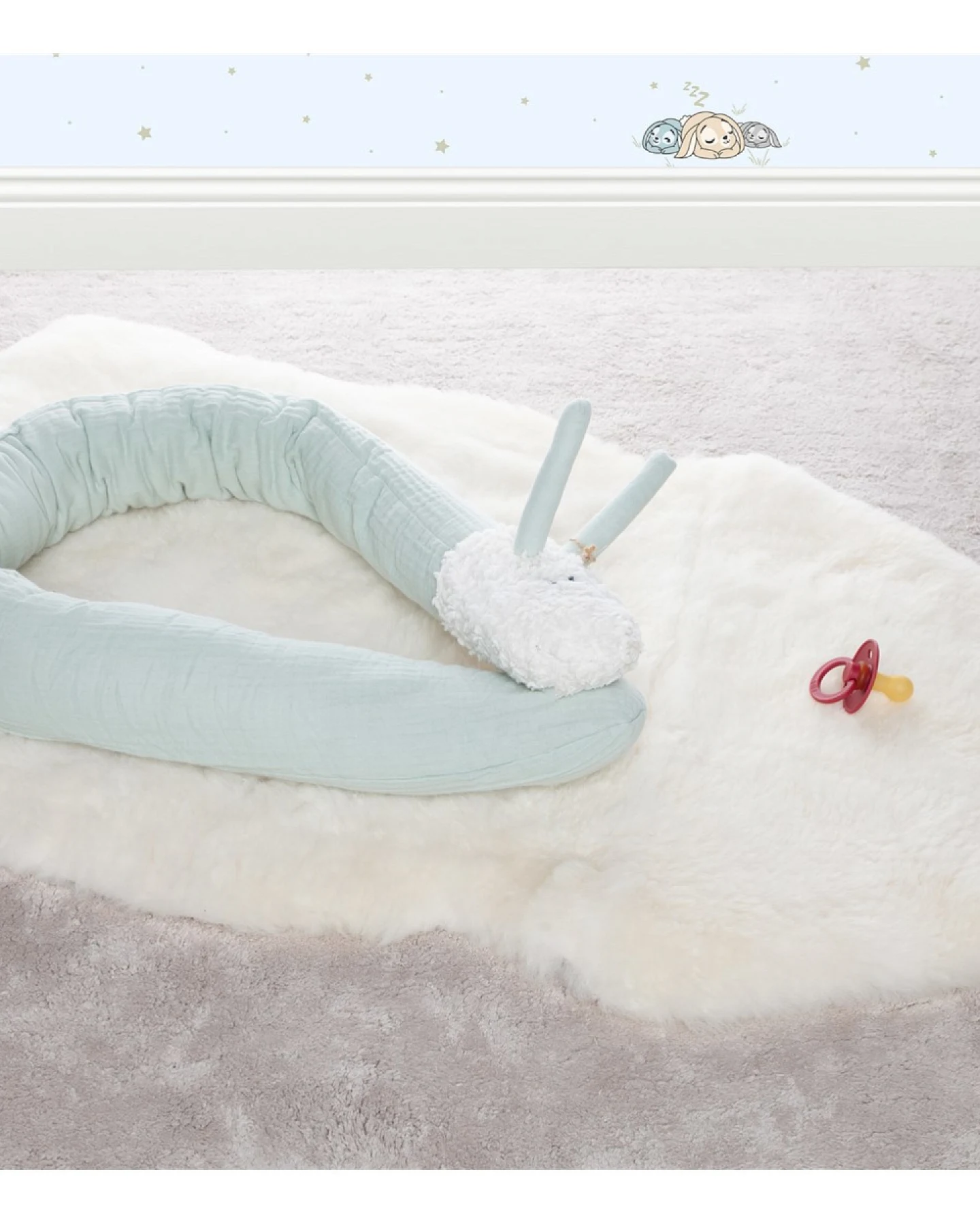 Kuschelschnecke Musselin mint Länge ca. 110 cm – Ansicht 2