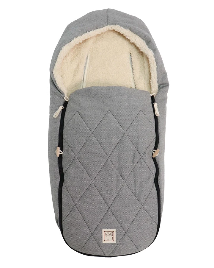 Kaiser Naturfellprodukte Fußsack Babyschale Bio-Baumwolle "Le Petit" Maße ca. 83 x 40 cm