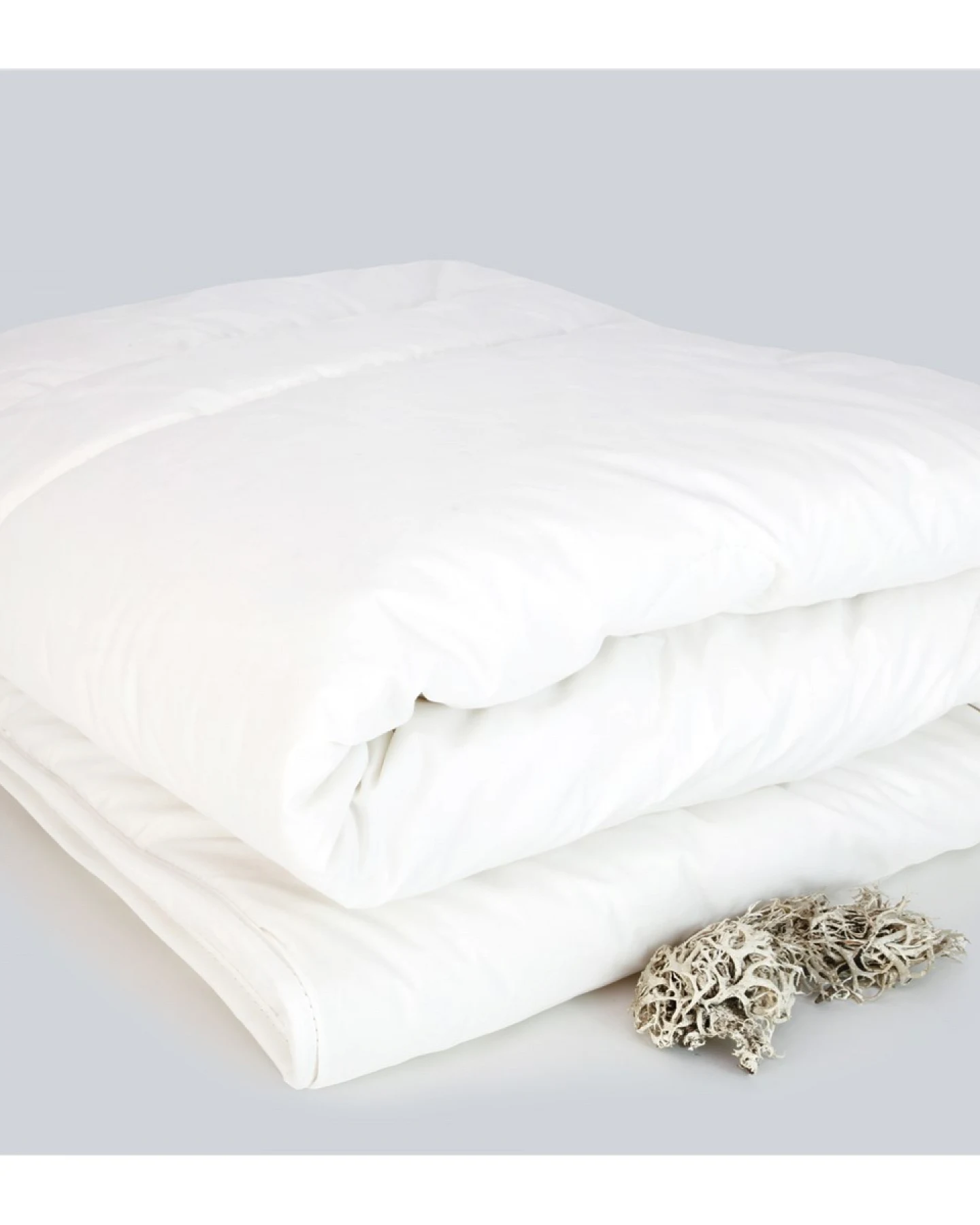 Leichte Bettdecke Winter Baumwolle und Kapok Maße 100 x 135 cm, 2 x 310 g (Duo) – Ansicht 2