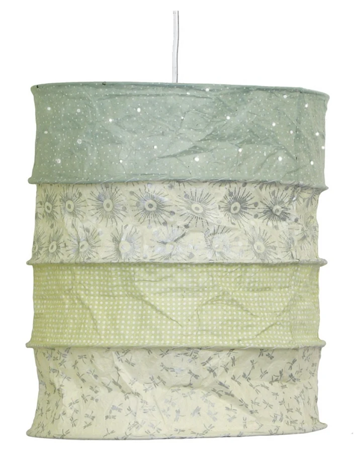 Lokta-Lampenschirm Skagen pastell mint Durchmesser: 28 cm, Höhe: 25,5 cm