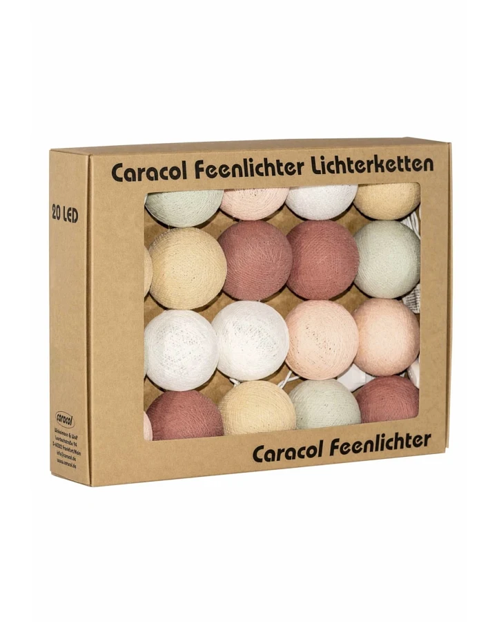 Kugel-Lichterkette 35 handgefertigte Kugeln, spices