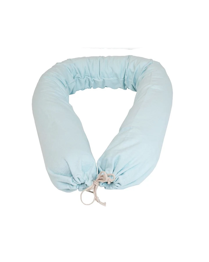 Stillkissen, Bezug Bio-Baumwolle Füllung Kapok mint Maße 16 x 160 cm