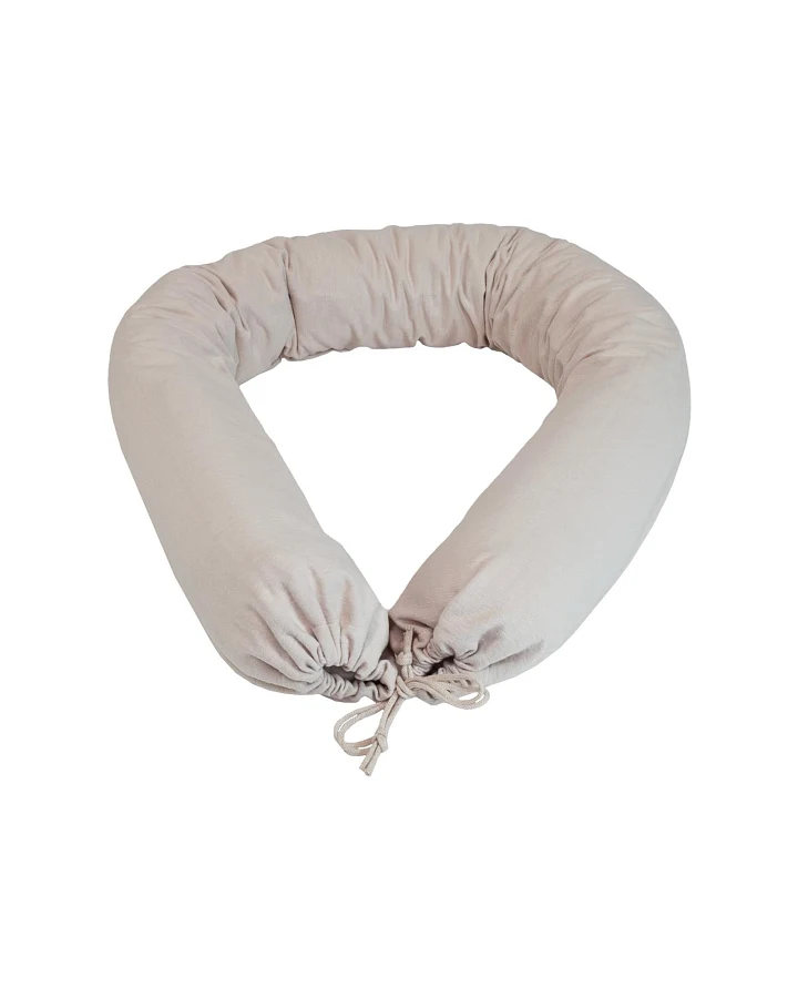 Stillkissen, Bezug Bio-Baumwolle Füllung Kapok beige Maße 16 x 160 cm
