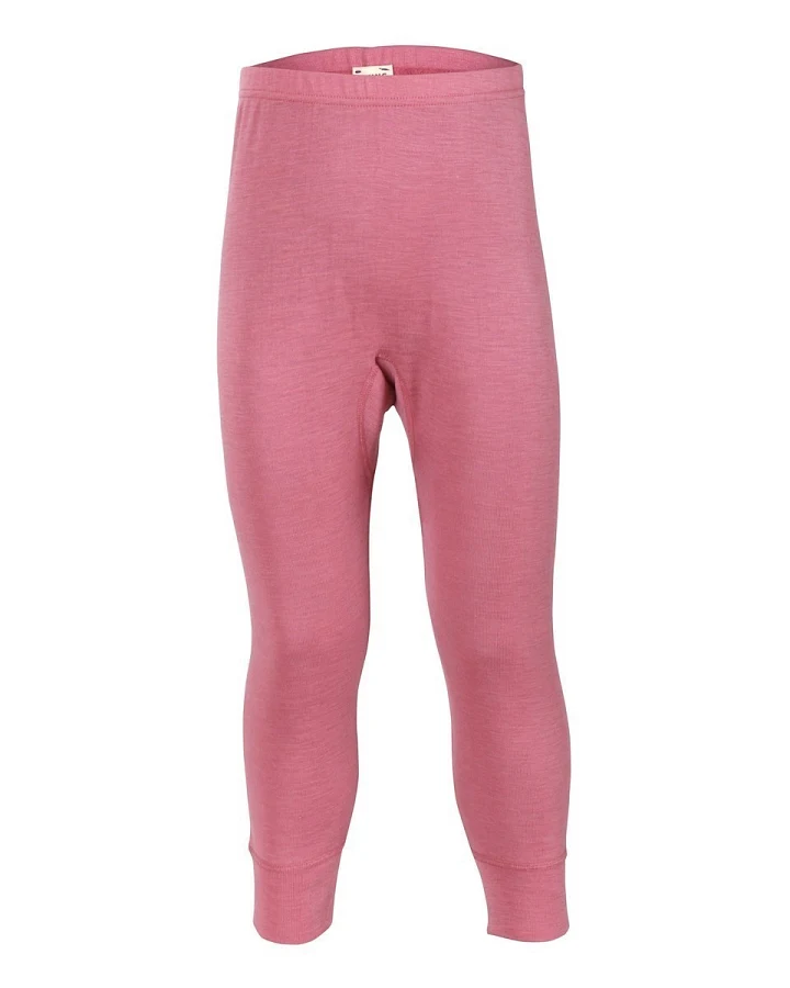Living Crafts Kinder Unterhose langes Bein Wolle Seide rosa Gr.128