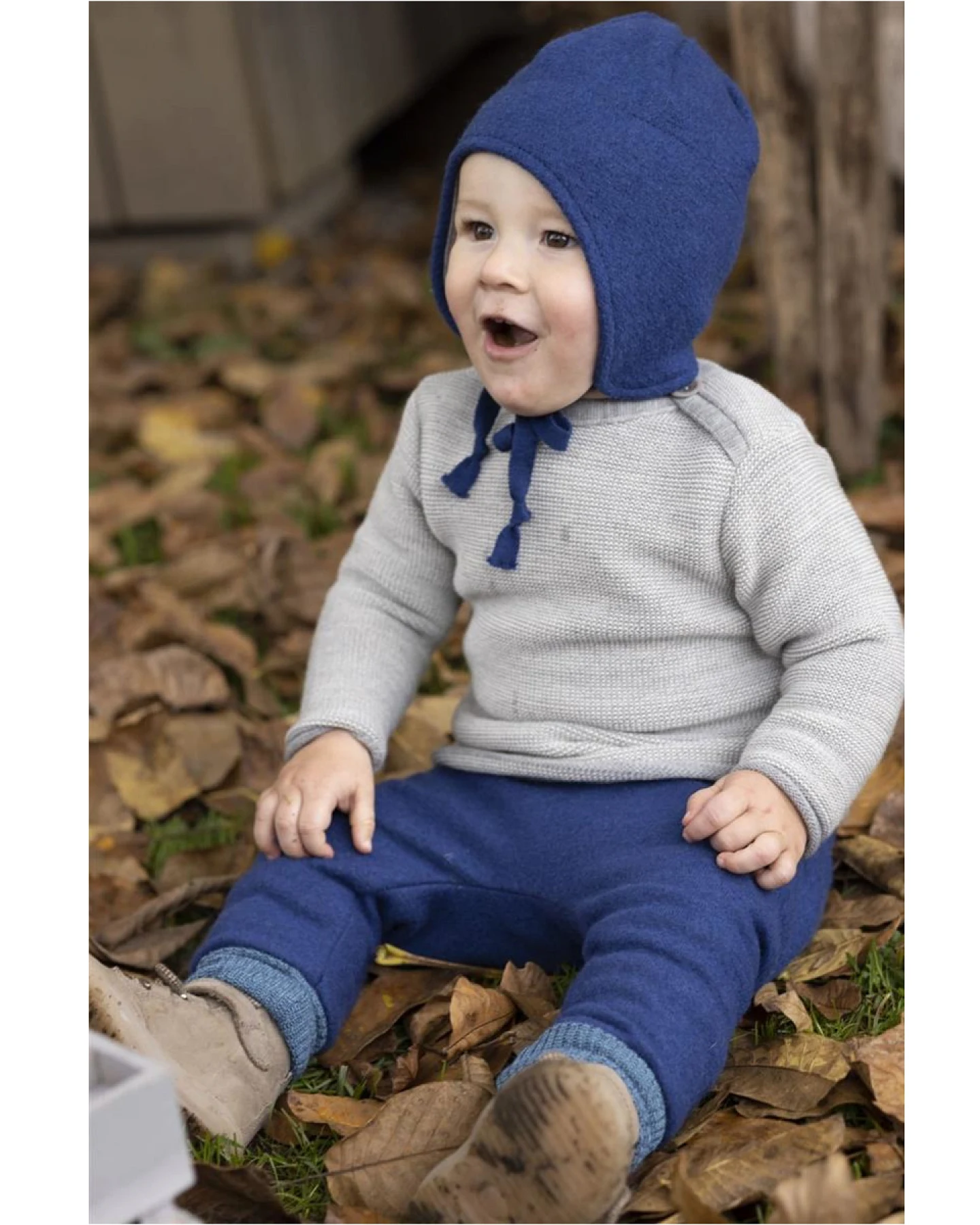 Disana Baby und Kinder Mütze Bio-Merinowolle marine Gr.50-54 – Ansicht 2
