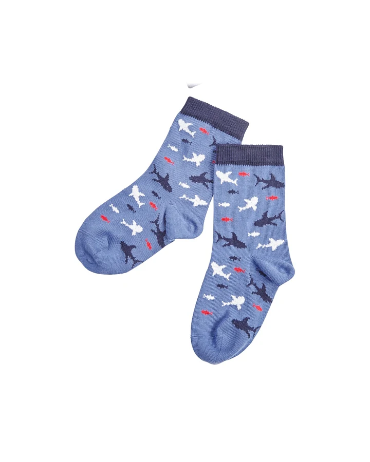 Kinder Socken Baumwolle (kbA) Hai navigator Gr.5-6