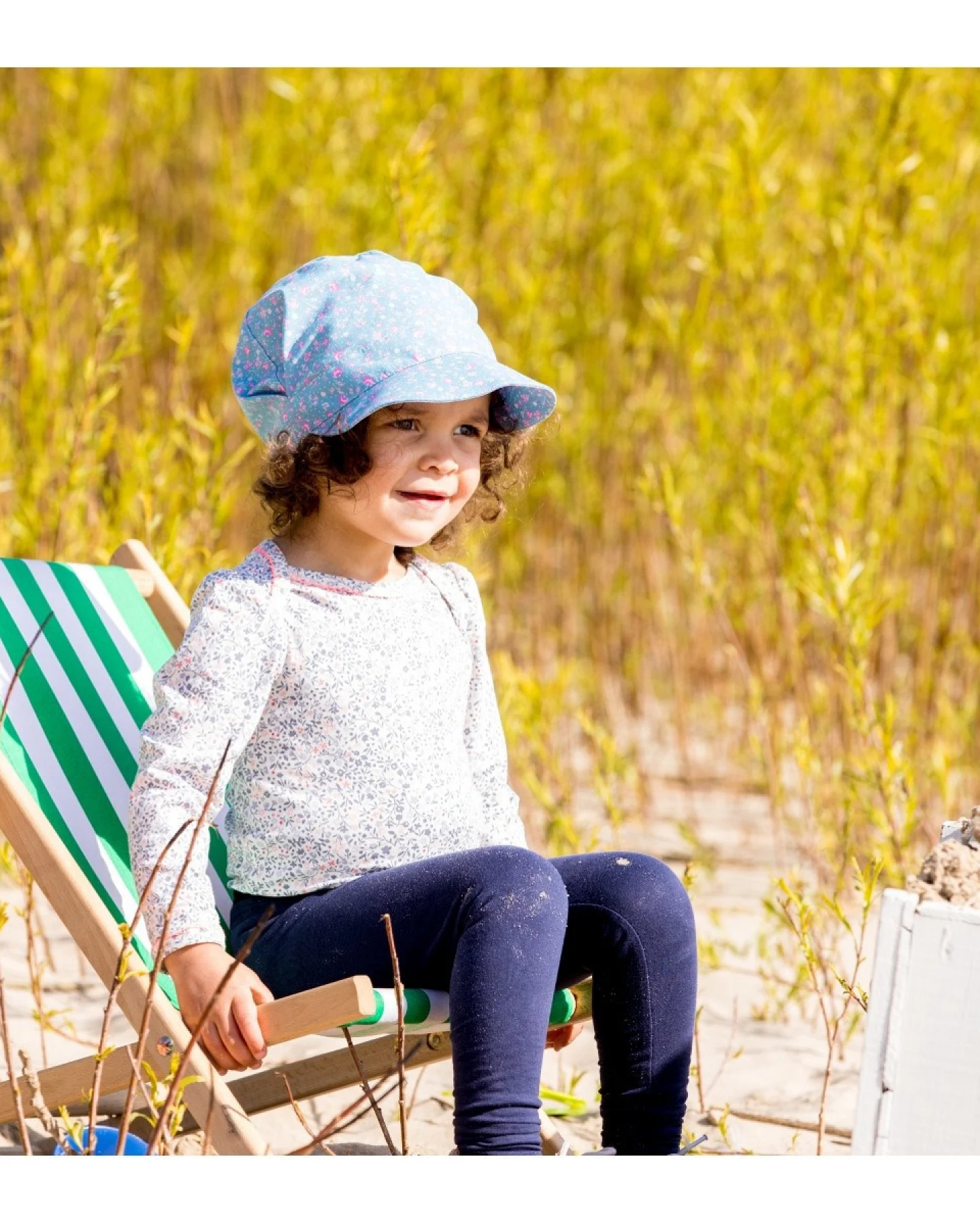 Pickapooh Baby und Kinder Schirmmütze Blume blau Gr.48 – Ansicht 2
