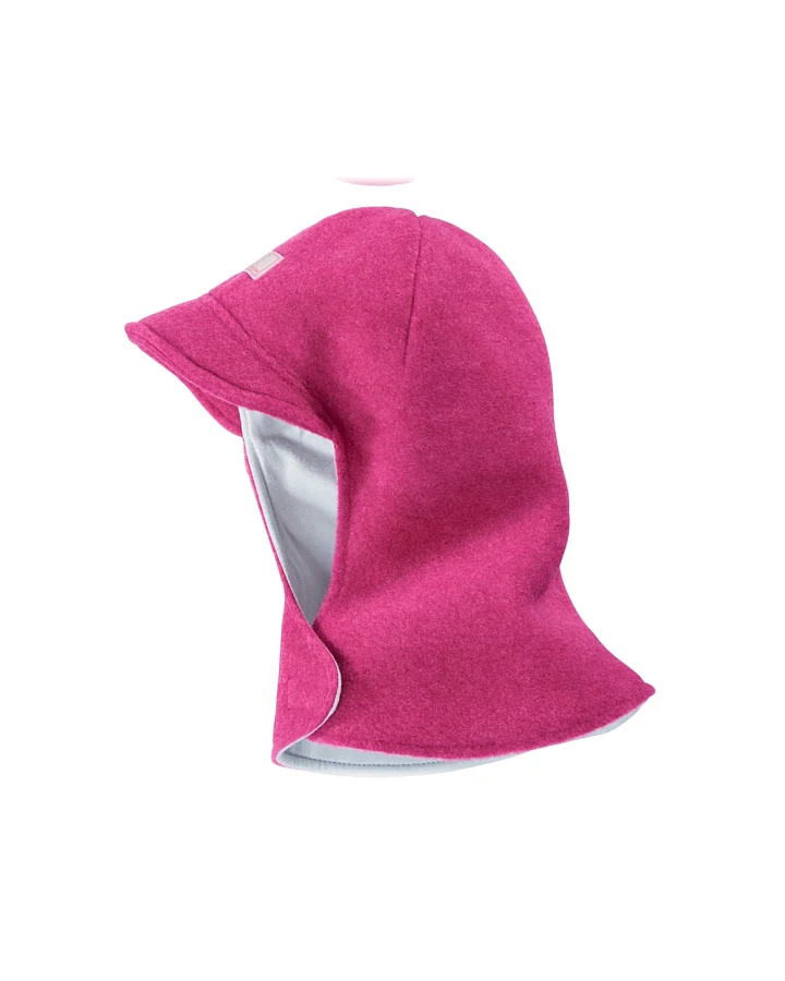 Pickapooh Baby und Kindermütze "Otto" Bio Schurwolle fuchsia Gr.48