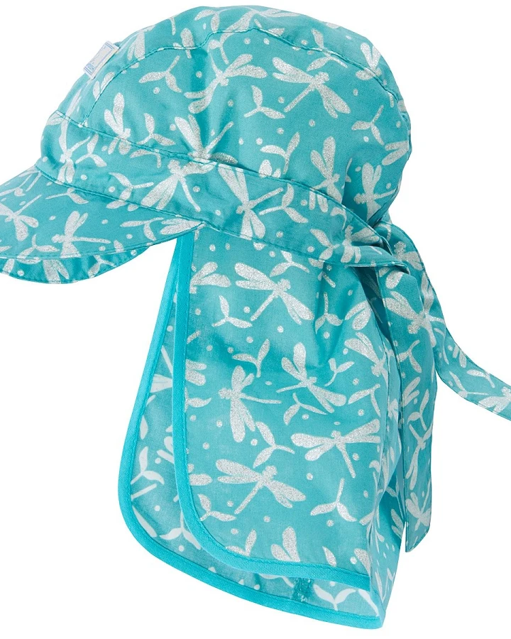 Pickapooh Baby und Kinder Sommerhut mit Nackenschutz Libelle slate gr Gr.48