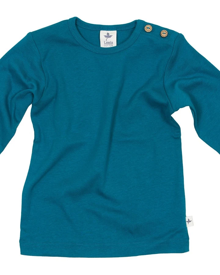 Baby und Kinder Langarmshirt ozeanblau Gr.86/92