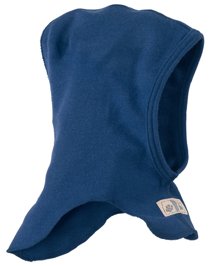 Lilano Baby und Kinder Helmmütze Schlupfmütze Wolle Seide marine Gr.86/92 - Kopfumfang 50 cm