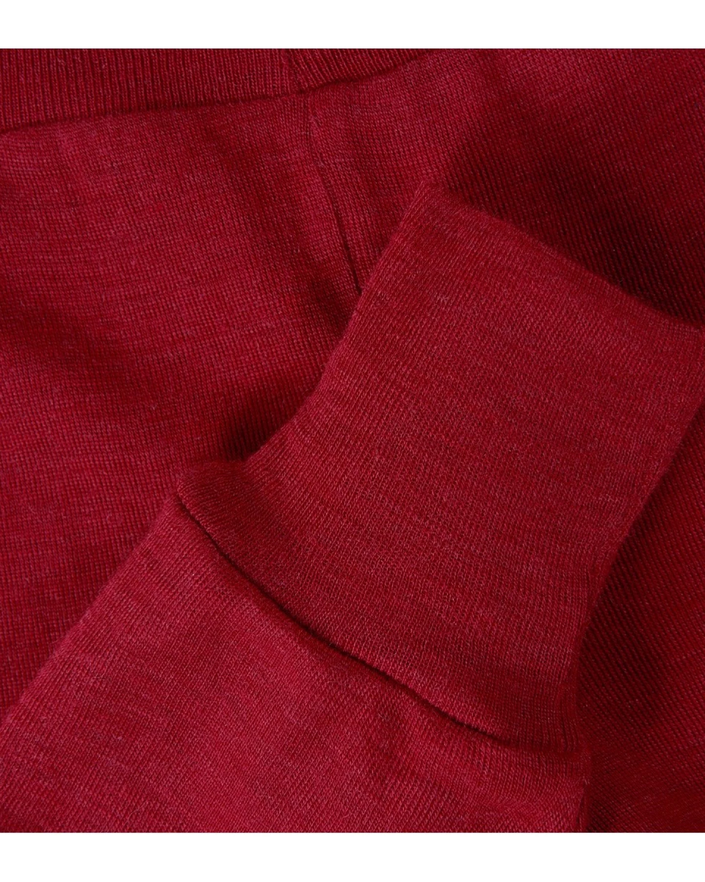 Engel Natur Baby Hose mit Nabelbund Bio-Merinowolle melange-rot Gr.74/80 – Ansicht 2