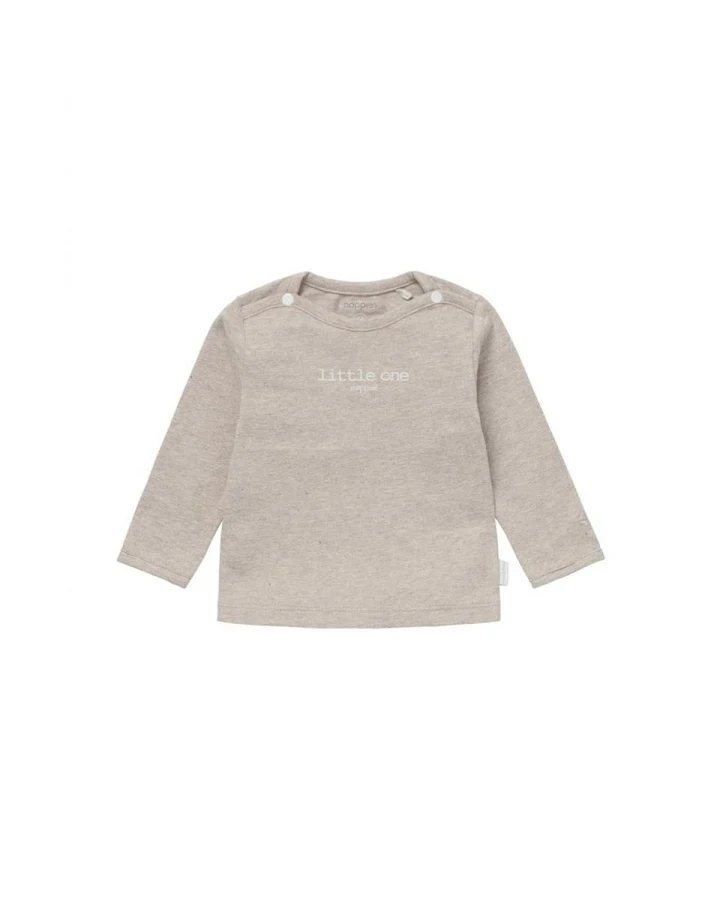 Langarmshirt Hester taupe melange Gr. 62