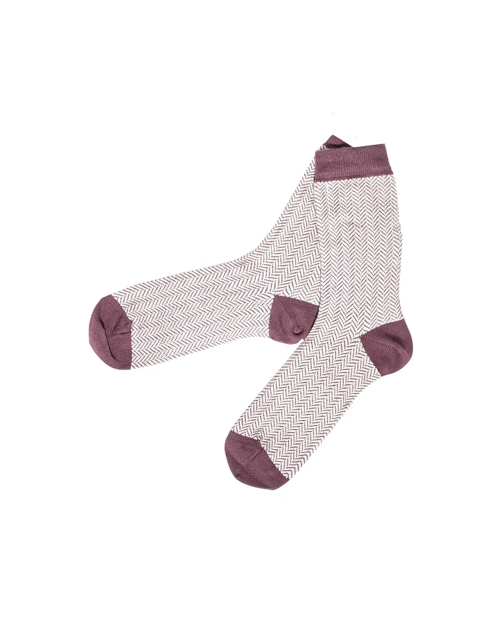 Damen-Herrensocken beige melange Gr.35-38
