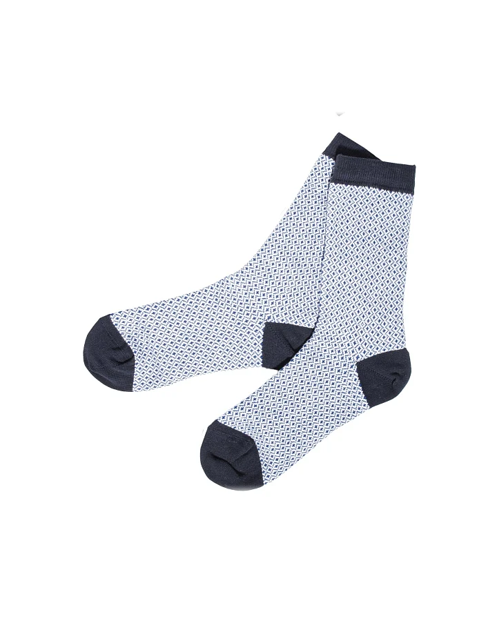 Damensocken marine-enzian-weiß Gr.35-38