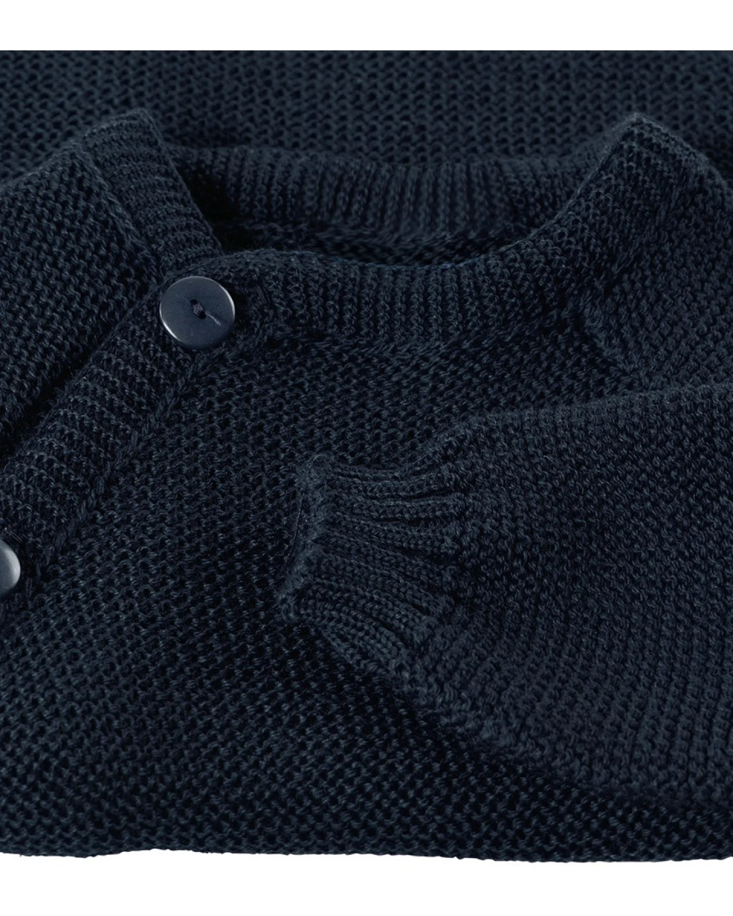 Baby Jacke Schlüttli Bio-Merinowolle marine Gr.50-56 – Ansicht 2