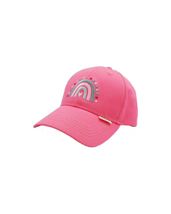 KIDS GIRL-Cap Regenbogen, dunkle mandelblüte Gr. 51/53