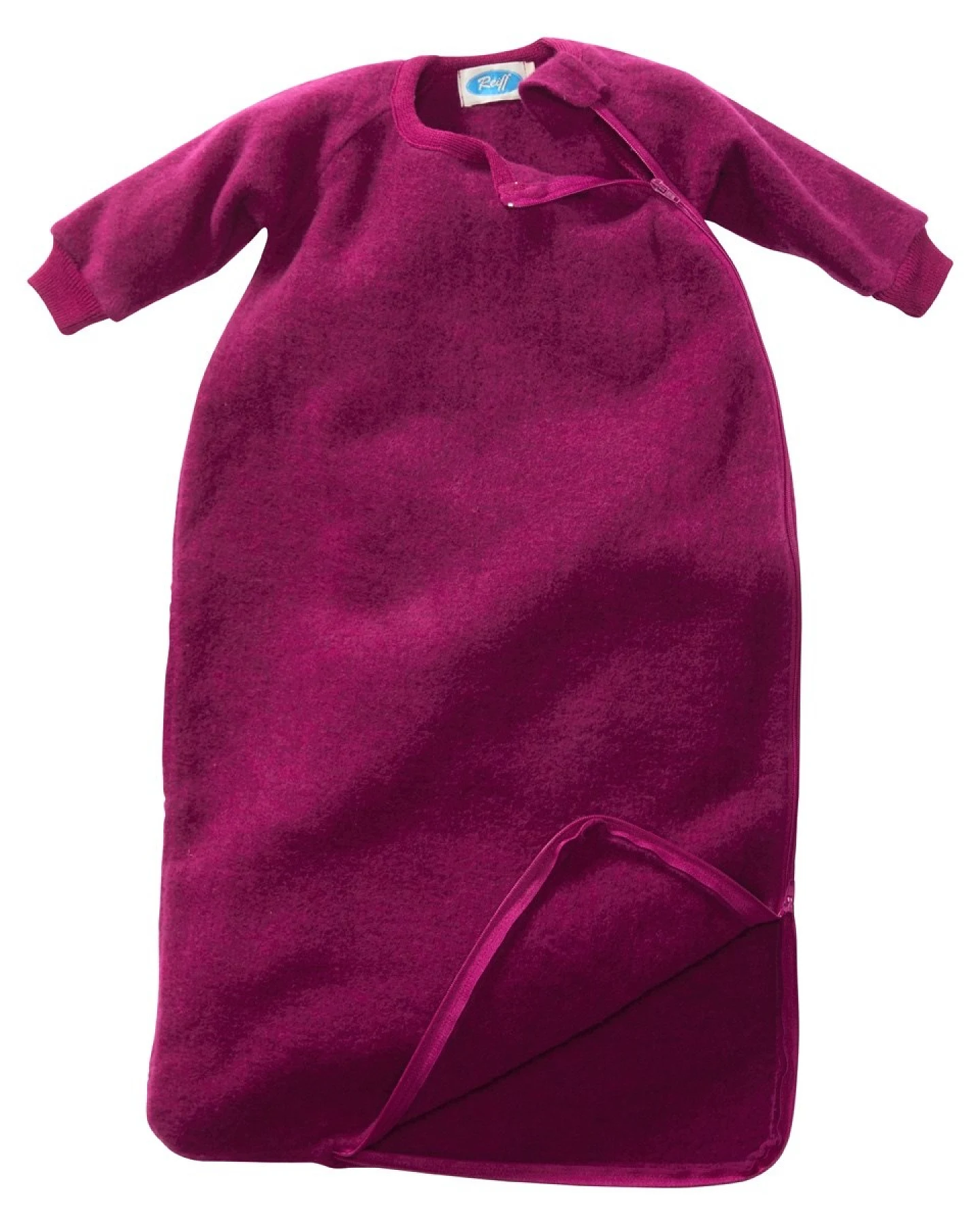 Schlafsack Baby mit Arm Bio-Merinowolle Ganzjahr beere Gr.62/68 – Ansicht 2