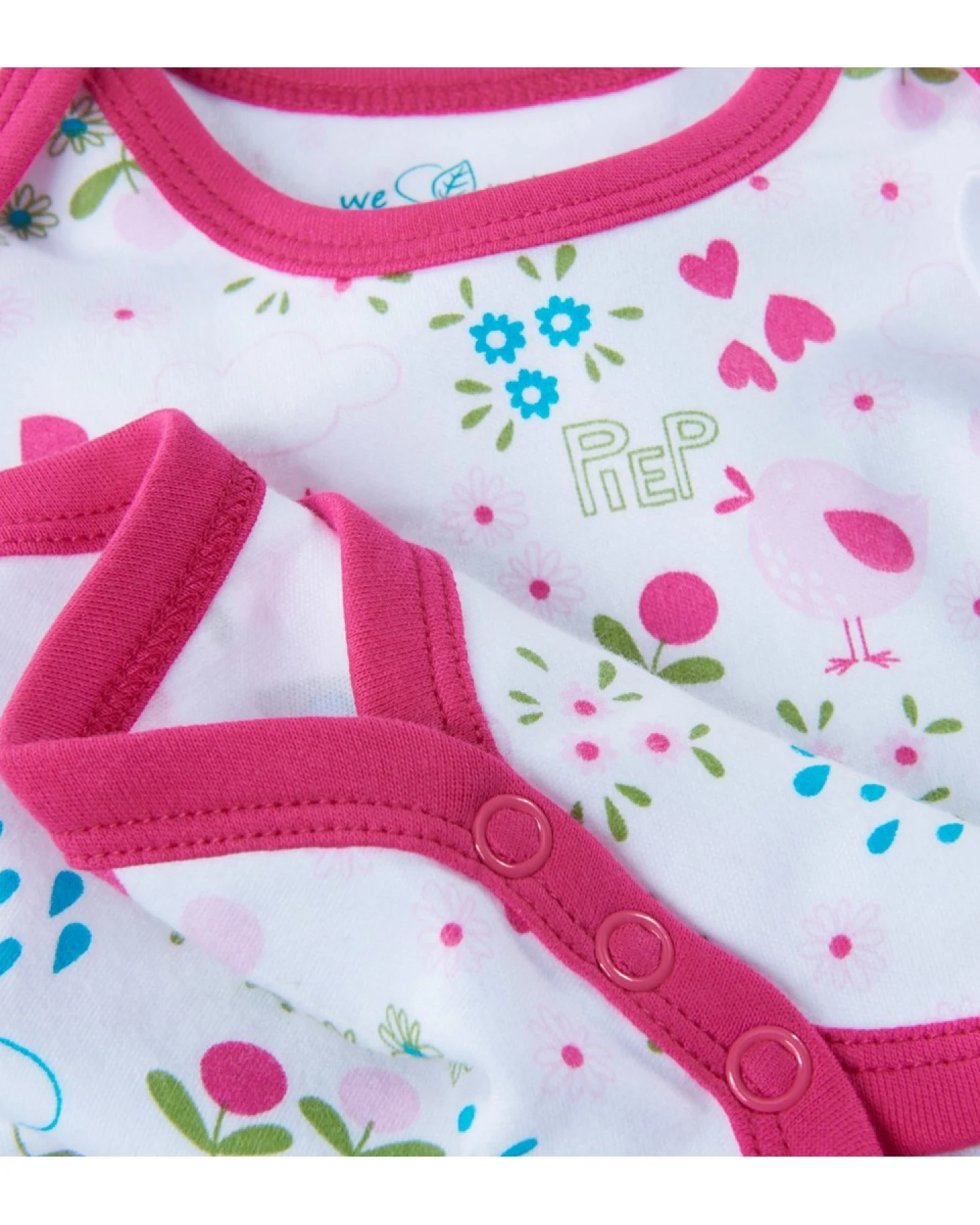 Baby Body Kurzarm Bio Baumwolle Birds Gr.74/80 – Ansicht 2