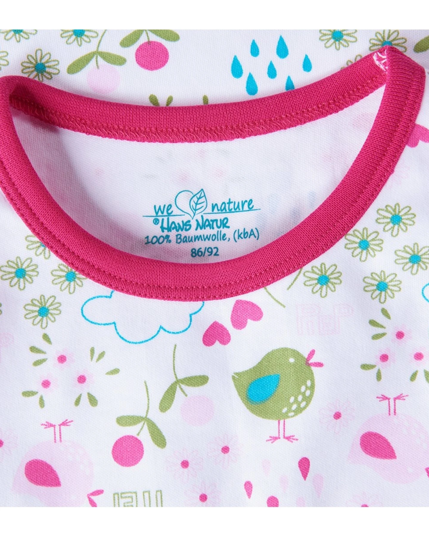 Baby und Kinder Unterhemd Bio-Baumwolle Birds Gr. 110/116 – Ansicht 2