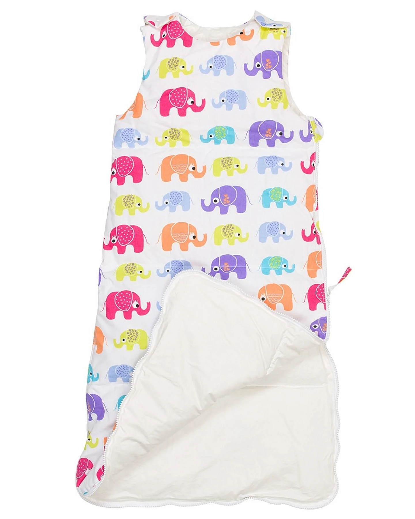 Winterschlafsack Baby, Daunen, "Elefanten" Gr.1 (90 cm) – Ansicht 2